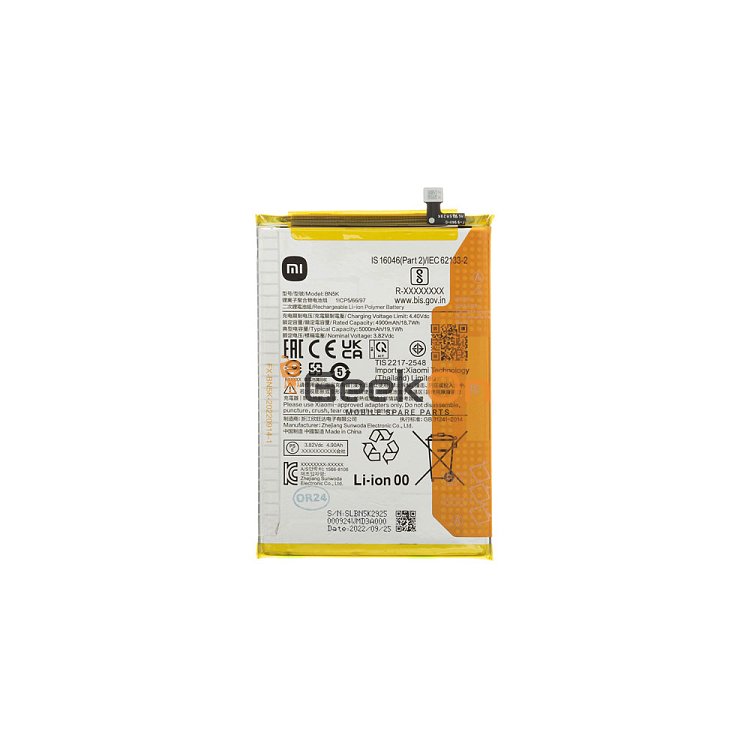 Γνήσια Μπαταρία BN5K Για Xiaomi Redmi 12C 1330101000105B 5000mAh (Service Pack)