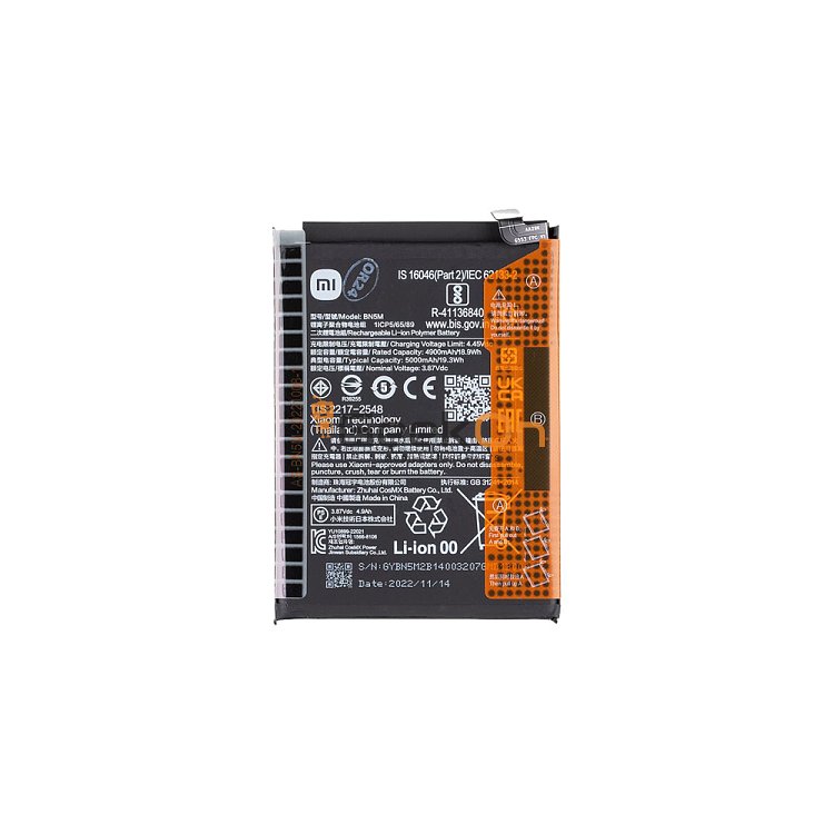 Γνήσια Μπαταρία BN5M Για Xiaomi Redmi Note 12 4G 1330102000090B 5000mAh (Service Pack)