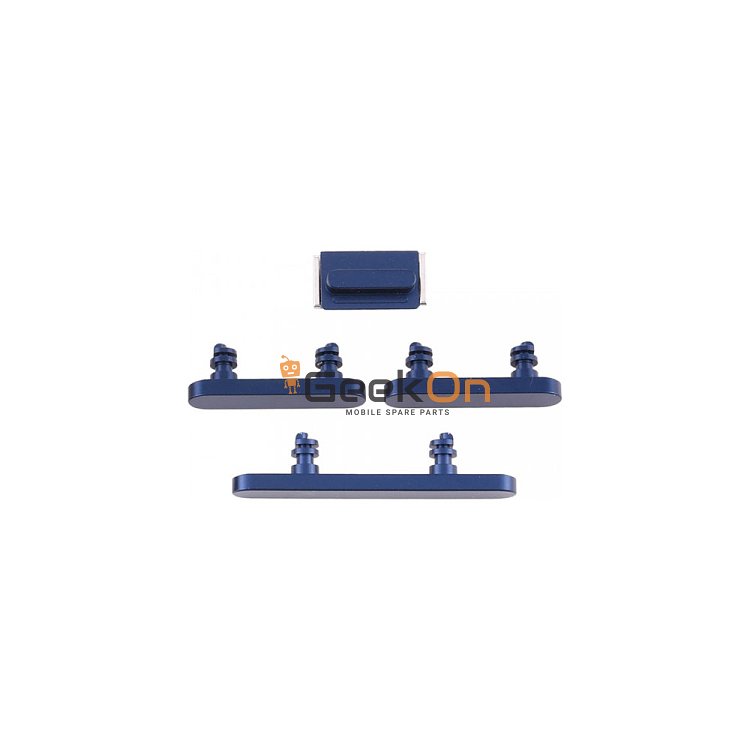 Κουμπιά Έντασης - Σίγασης &amp; Ενεργοποίησης / Volume - Silent &amp; On-Off Buttons για iPhone 12 / 12 Mini Blue