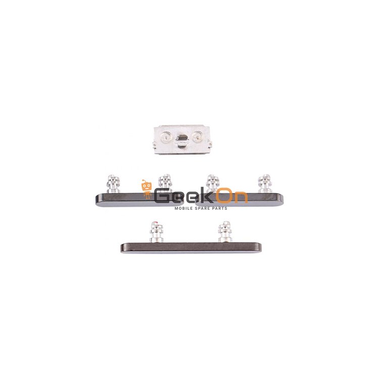 Κουμπιά Έντασης - Σίγασης &amp; Ενεργοποίησης / Volume - Silent &amp; On-Off Buttons για iPhone 12 Pro /  12 Pro Max Graphite