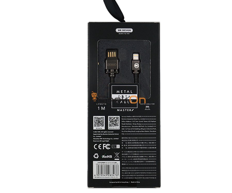 Καλώδιο lightning WK WDC-030 1μ μαύρο/black