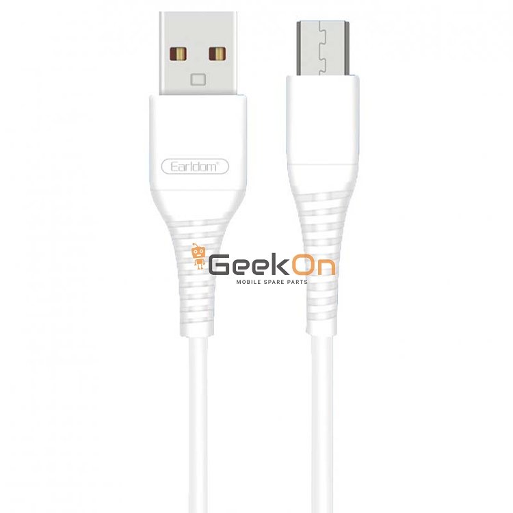 Καλώδιο Φόρτισης Earldom EC-095M Micro USB 1m Λευκό