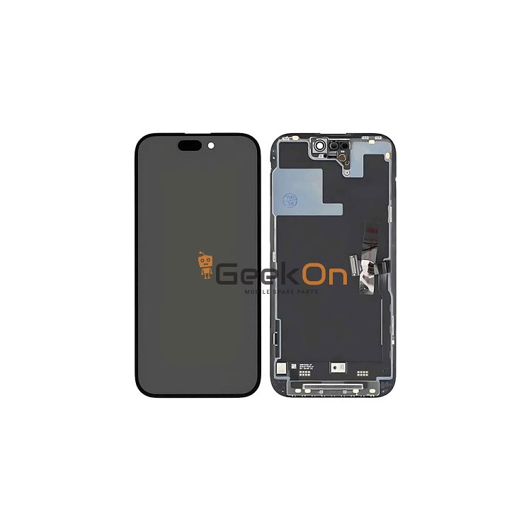 Γνήσια Οθόνη με Μηχανισμό Αφής / LCD with Touch Screen για iPhone 14 Pro Μαύρο (Service Pack) (CAN CALIBRATE ON iOS18)