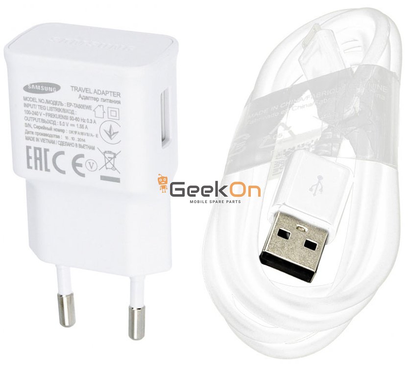 Φορτιστής + Καλώδιο Samsung A3 2016 SM-A310F Original