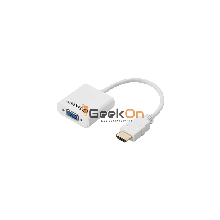 Μετατροπέας / Converter από HDMI σε VGA Λευκό Bulk