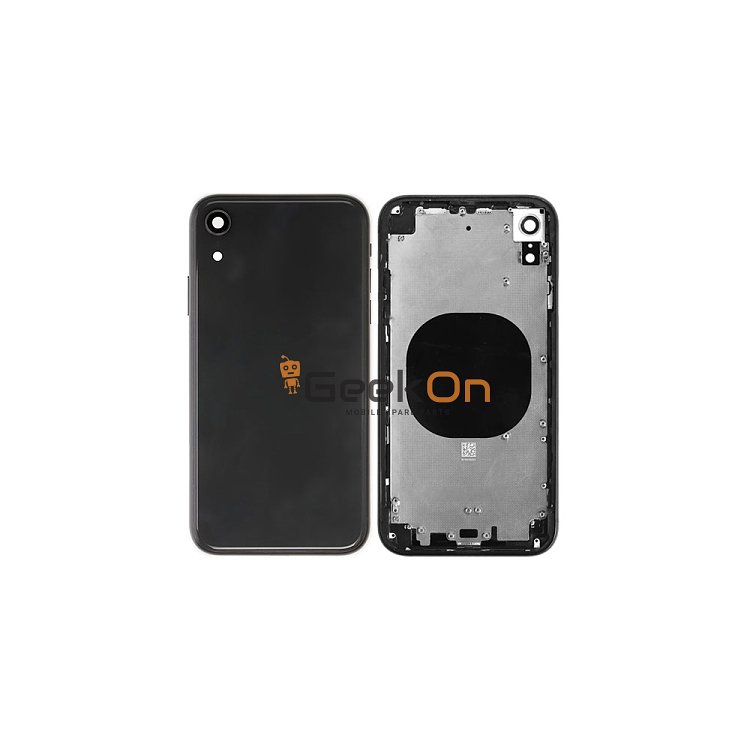 BACK HOUSING / ΠΙΣΩ ΚΑΠΑΚΙ ΓΙΑ APPLE IPHONE XR Μαύρο