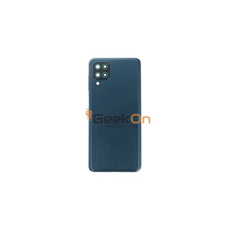 Πίσω Καπάκι / Back Cover Με Τζαμάκι Καμερών για Samsung Galaxy M12 Black