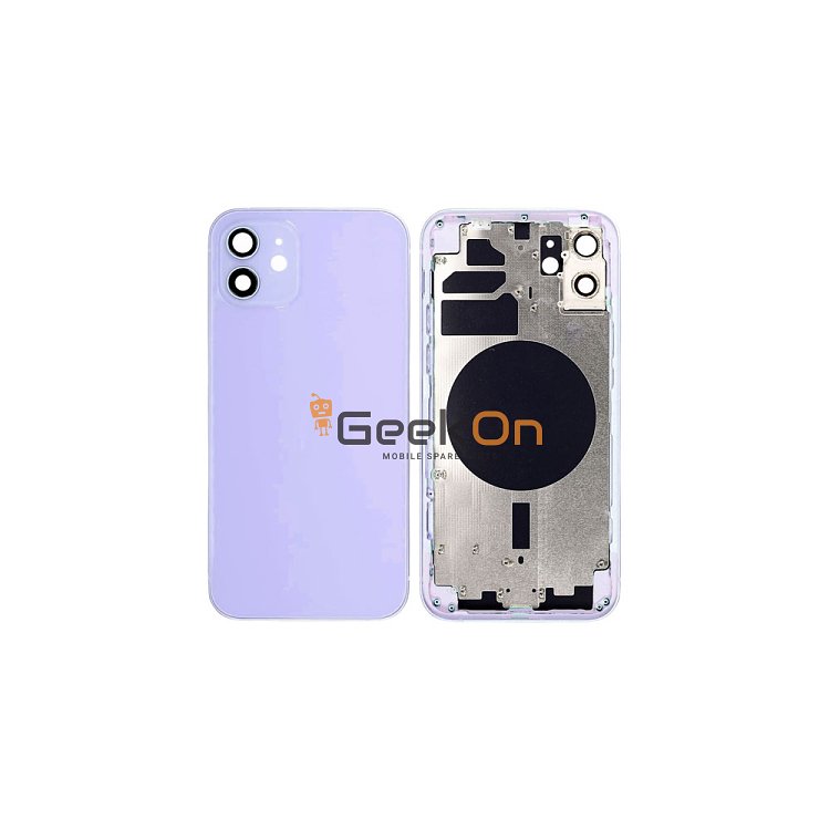 Back Housing / Πίσω Καπάκι Για Apple Iphone 12 Μωβ