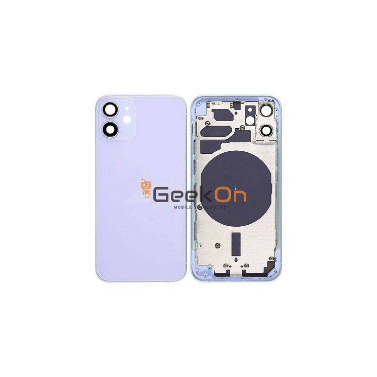 Back Housing / Πίσω Καπάκι Για Apple Iphone 12 Mini Μωβ