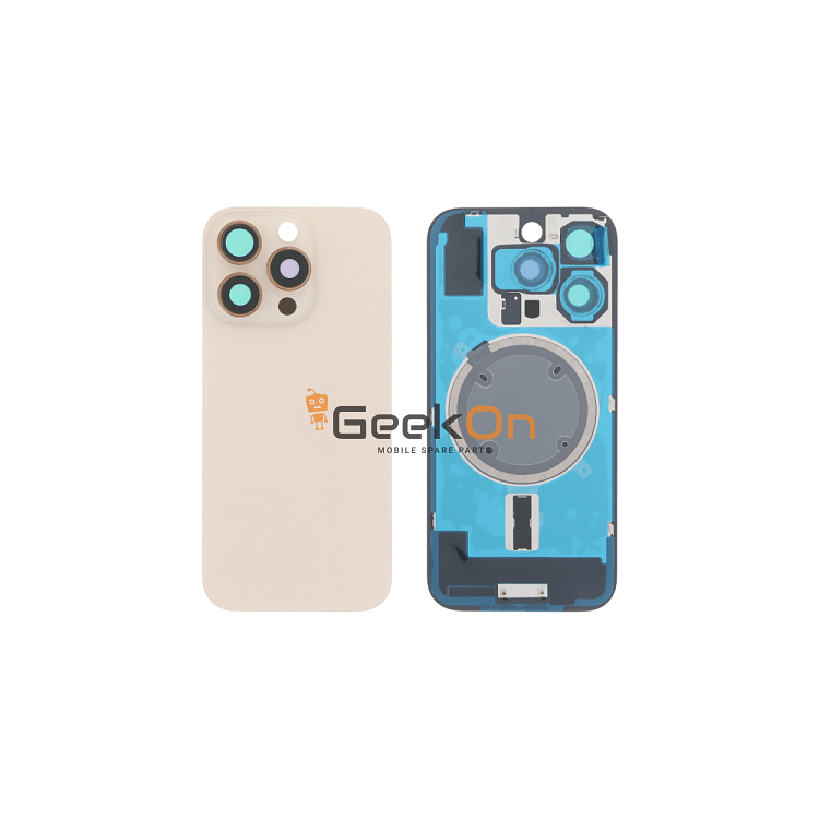 Full Back Cover Magsafe Magnet / Πίσω καπάκι Για iPhone 16 Pro Desert Titanium