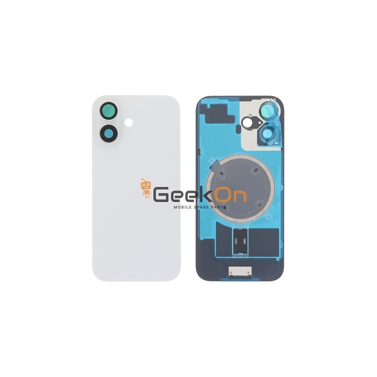 Full Back Cover Magsafe Magnet / Πίσω καπάκι Για iPhone 16 White