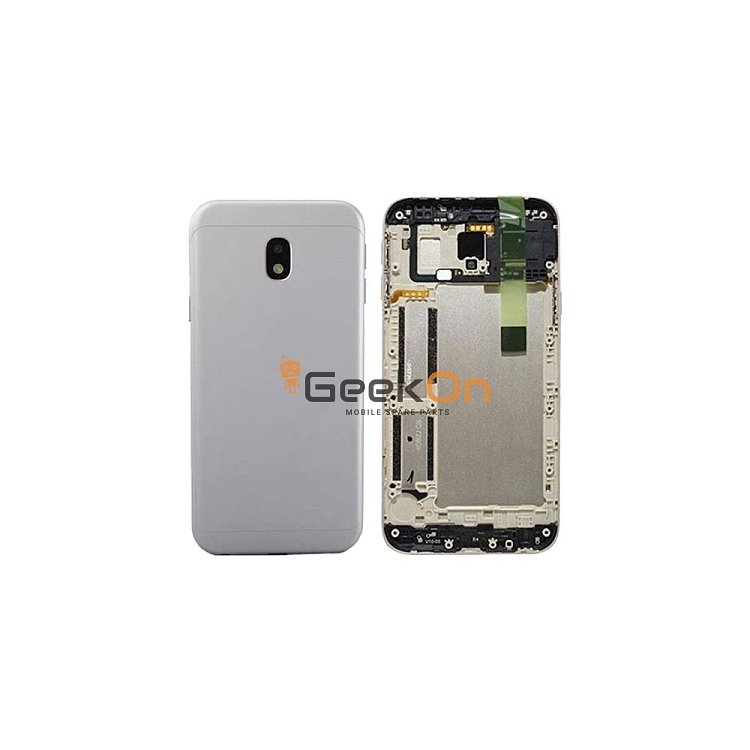 BACK COVER / Πίσω Καπάκι Για Samsung Galaxy J3 2017 J330F Ασημί