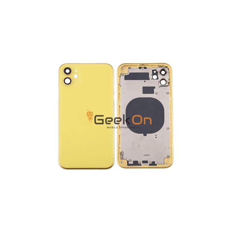 BACK HOUSING / ΠΙΣΩ ΚΑΠΑΚΙ ΓΙΑ APPLE IPHONE 11 Κίτρινο