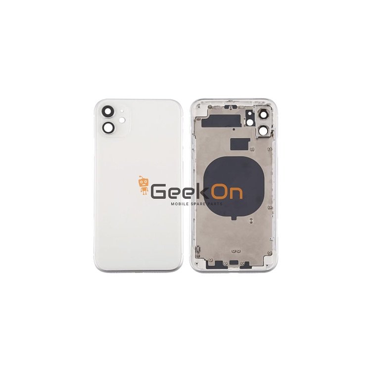 BACK HOUSING / ΠΙΣΩ ΚΑΠΑΚΙ ΓΙΑ APPLE IPHONE 11 Λευκό