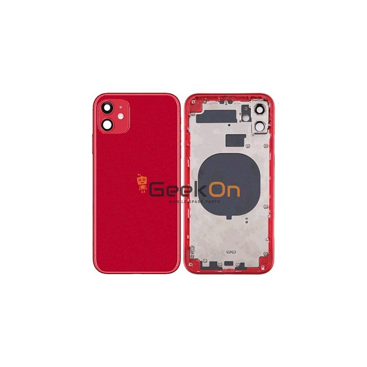 BACK HOUSING / ΠΙΣΩ ΚΑΠΑΚΙ ΓΙΑ APPLE IPHONE 11 Κόκκινο