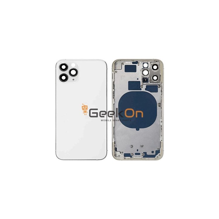 BACK HOUSING / ΠΙΣΩ ΚΑΠΑΚΙ ΓΙΑ APPLE IPHONE 11 PRO Ασήμι