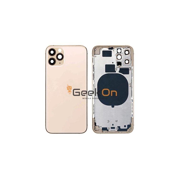 BACK HOUSING / ΠΙΣΩ ΚΑΠΑΚΙ ΓΙΑ APPLE IPHONE 11 PRO Χρυσό