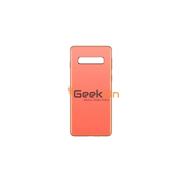 Back Housing / Πίσω Καπάκι Για Samsung S10 Plus G975F Πορτοκαλί