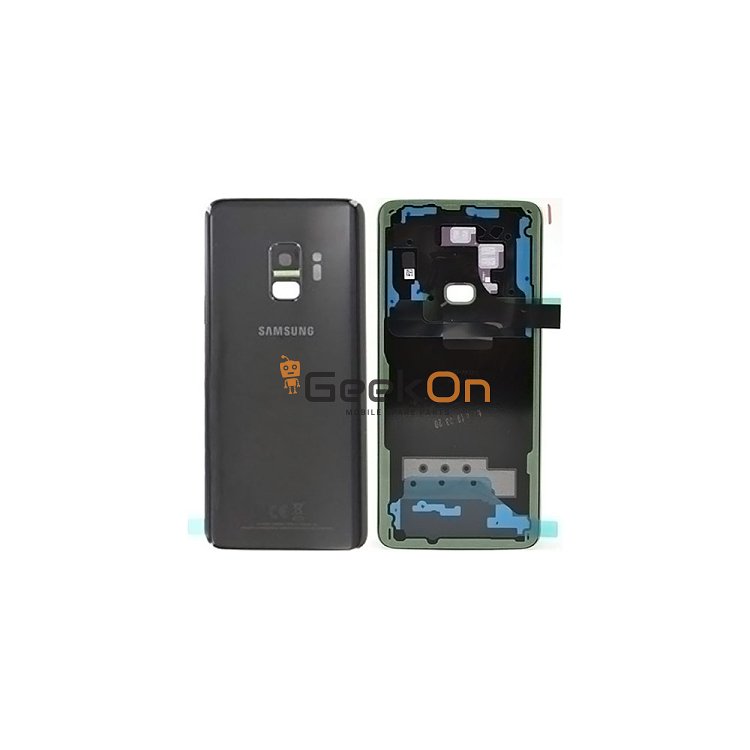 Γνήσιο Πίσω Καπάκι με Τζαμάκι Κάμερας για Samsung Galaxy S9 G960F GH82-15865A Black (Service Pack)