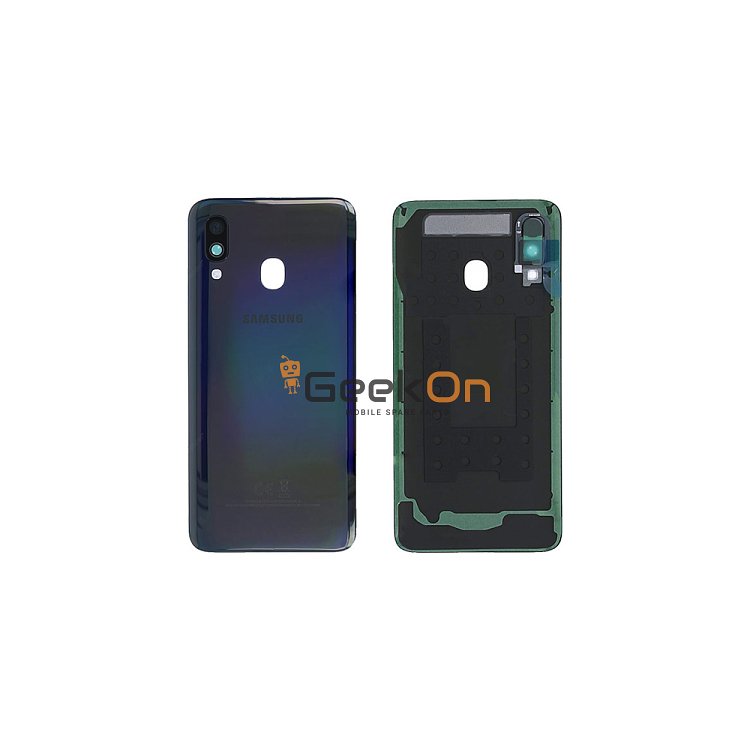 Γνήσιο Πίσω Καπάκι με Τζαμάκι Κάμερας για Samsung Galaxy A40 SM-A405 GH82-19406A Black (Service Pack)