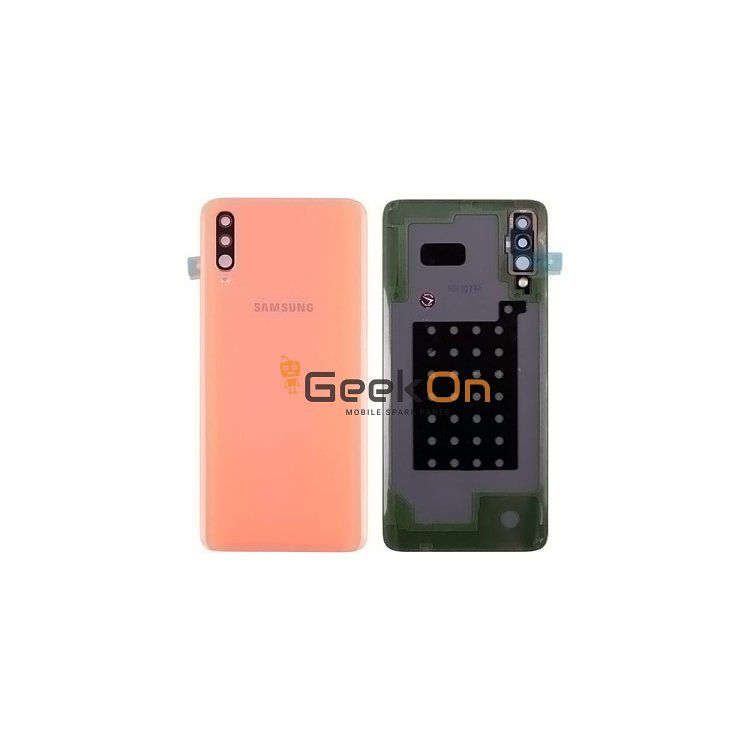 Γνήσιο Πίσω Καπάκι με Τζαμάκι Κάμερας για Samsung Galaxy A40 SM-A405 GH82-19406D Coral (Service Pack)