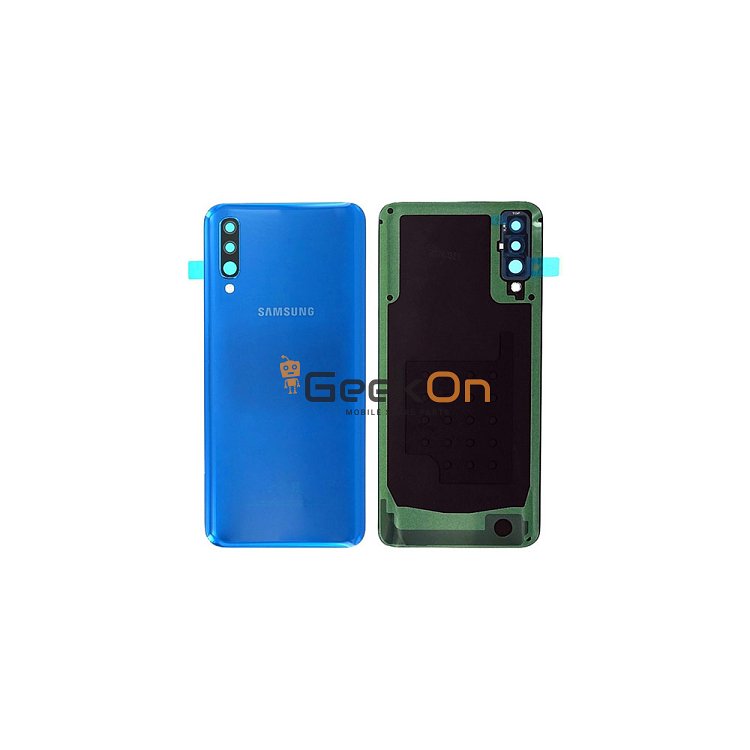 Γνήσιο Πίσω Καπάκι με Τζαμάκι Κάμερας για Samsung Galaxy A50 SM-A505 GH82-19229C Blue (Service Pack)