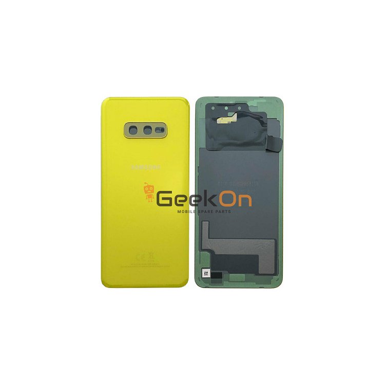 Γνήσιο Πίσω Καπάκι με Τζαμάκι Κάμερας για Samsung Galaxy S10e G970F GH82-18452G Yellow (Service Pack)