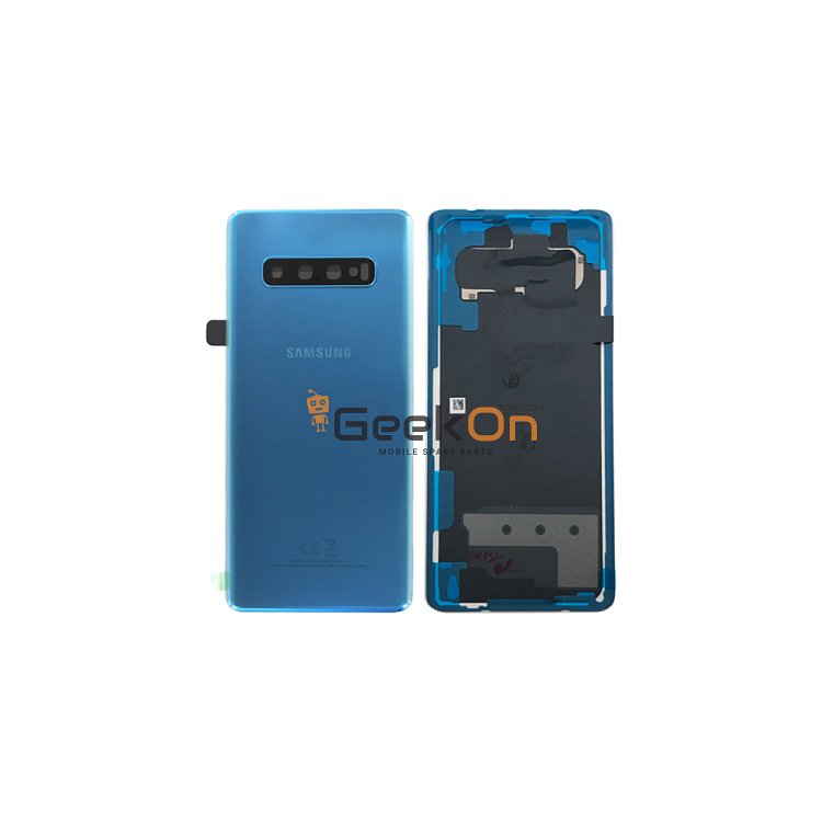 Γνήσιο Πίσω Καπάκι με Τζαμάκι Κάμερας για Samsung Galaxy S10 Plus G975 GH82-18406C Blue (Service Pack)