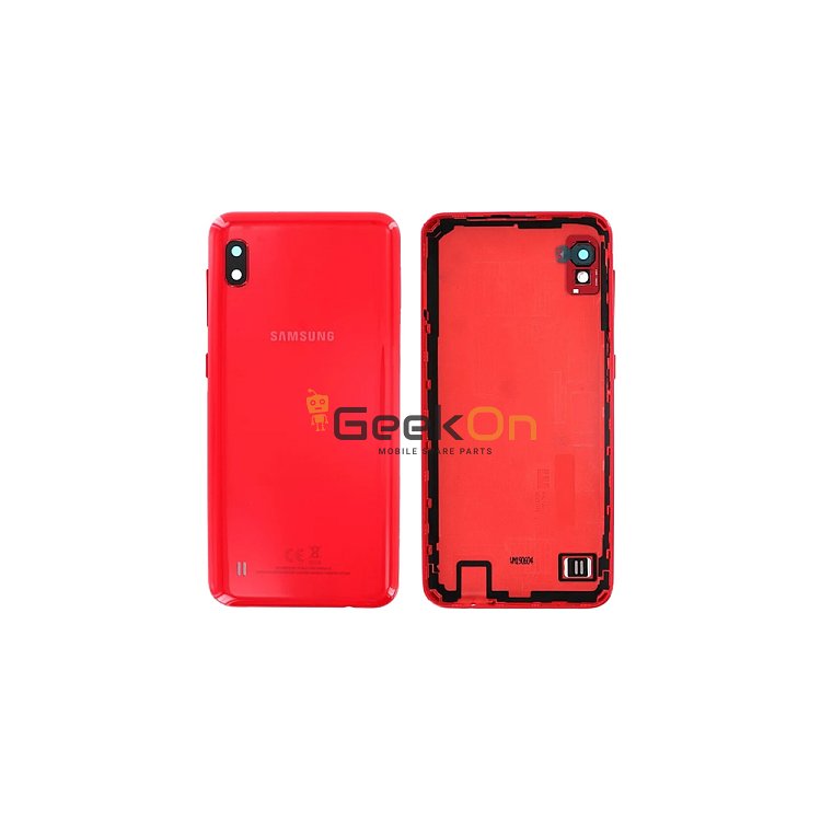 Γνήσιο Πίσω Καπάκι με Τζαμάκι Κάμερας για Samsung Galaxy A10 SM-A105F GH82-20232D Red (Service Pack)