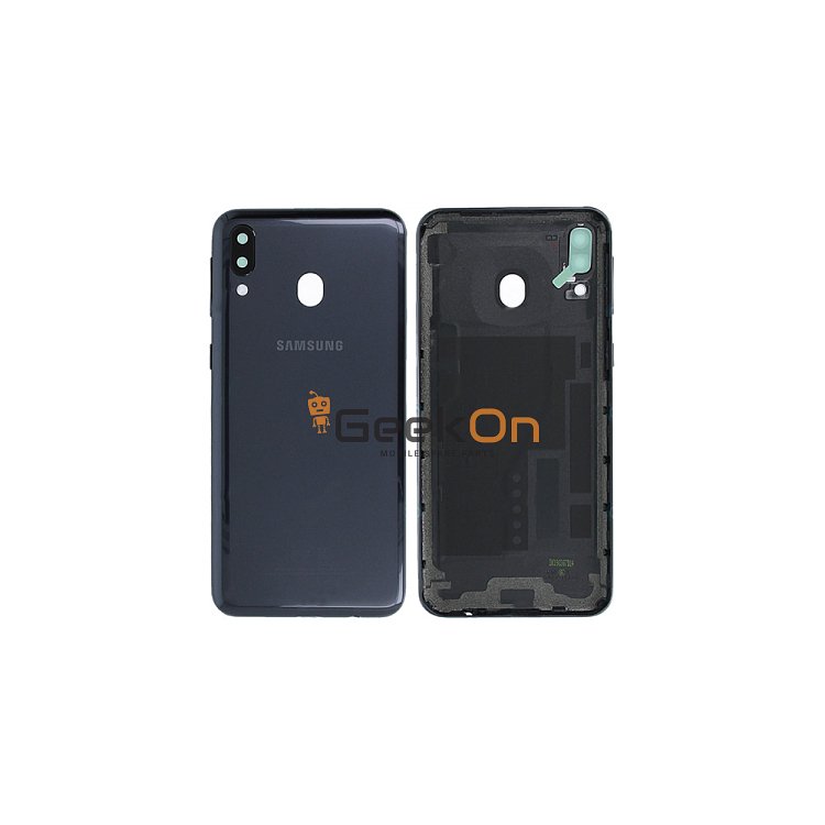 Γνήσιο Πίσω Καπάκι με Τζαμάκι Κάμερας για Samsung Galaxy M20 M205F GH82-19215A Black (Service Pack)