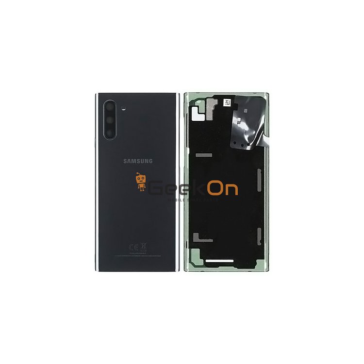 Γνήσιο Πίσω Καπάκι με Τζαμάκι Κάμερας για Samsung Galaxy Note 10 SM-N970F GH82-20528A Black (Service Pack)