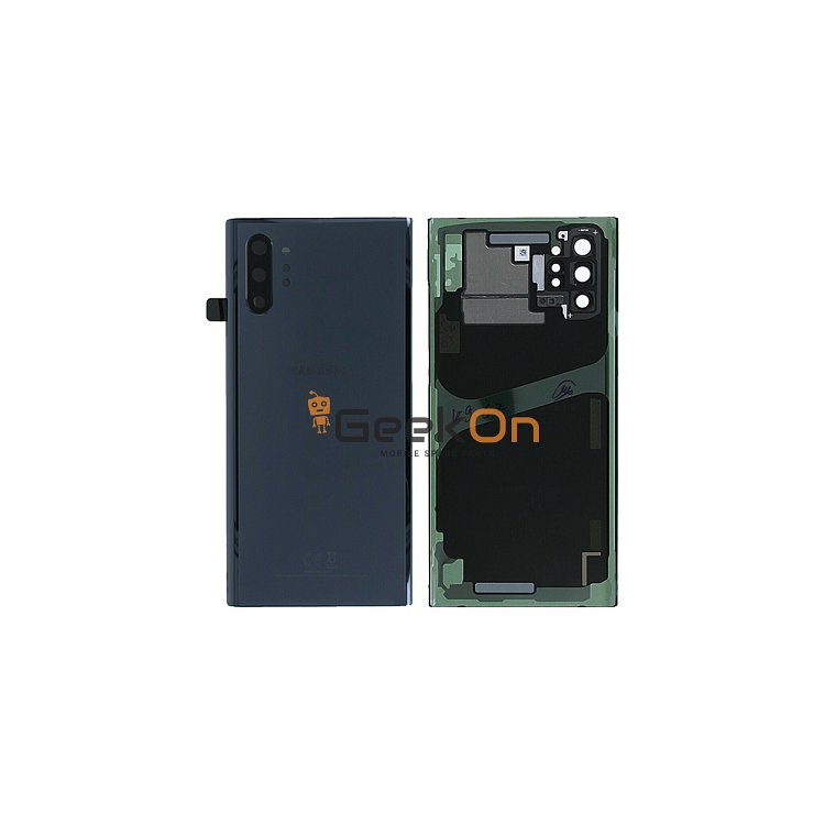 Γνήσιο Πίσω Καπάκι με Τζαμάκι Κάμερας για Samsung Galaxy Note 10 Plus SM-N975F GH82-20588A Black (Service Pack)