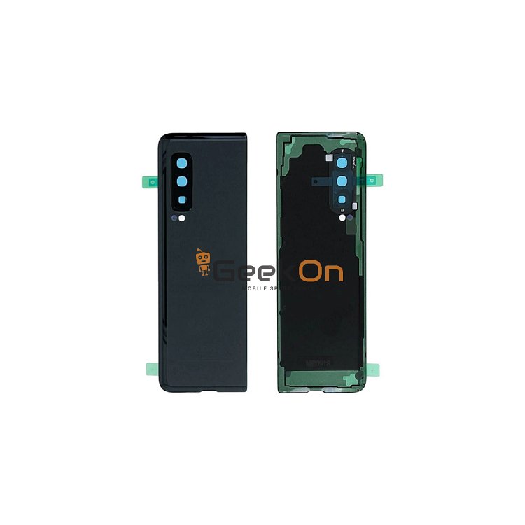 Γνήσιο Πίσω Καπάκι με Τζαμάκι Κάμερας για Samsung Galaxy Fold SM-F900F GH82-19587B Black (Service Pack)