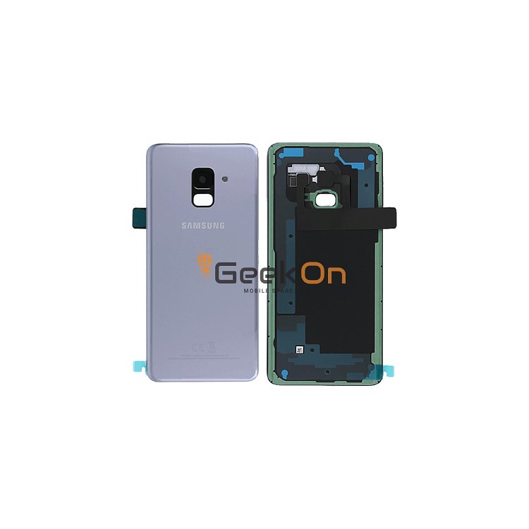 Γνήσιο Πίσω Καπάκι με Τζαμάκι Κάμερας για Samsung Galaxy A8 2018 A530F GH82-15551B Grey (Service Pack)