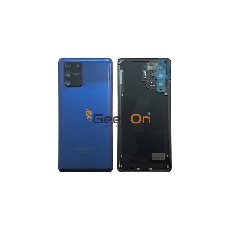 Γνήσιο Πίσω Καπάκι με Τζαμάκι Κάμερας για Samsung Galaxy S10 Lite G770F GH82-21670C Prism Blue (Service Pack)