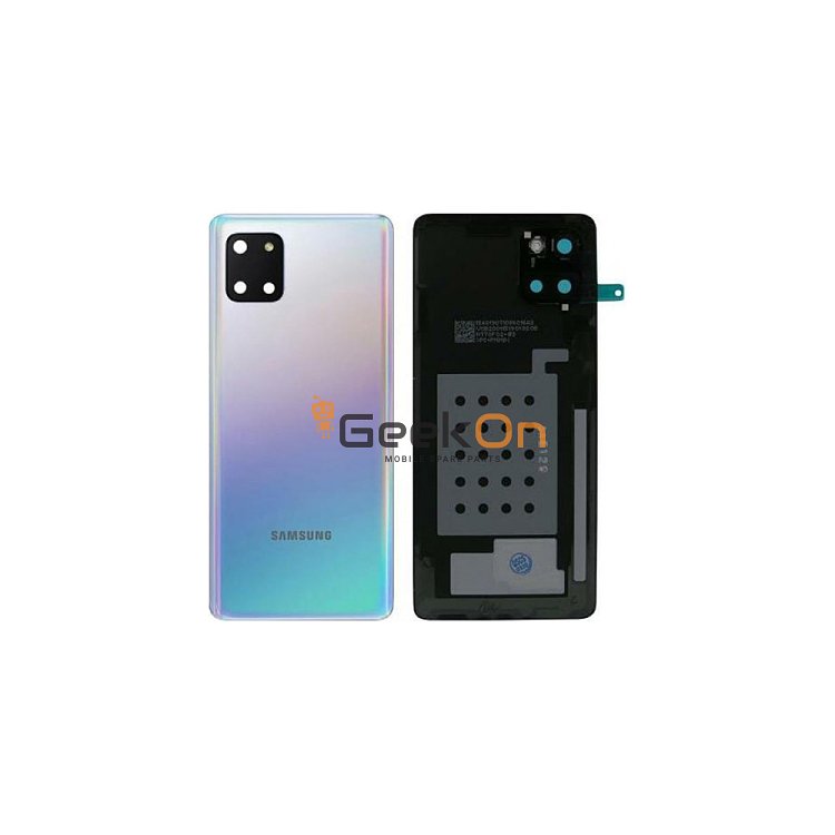 Γνήσιο Πίσω Καπάκι με Τζαμάκι Κάμερας για Samsung Galaxy Note 10 Lite N770F GH82-21972B Aura Glow (Service Pack)