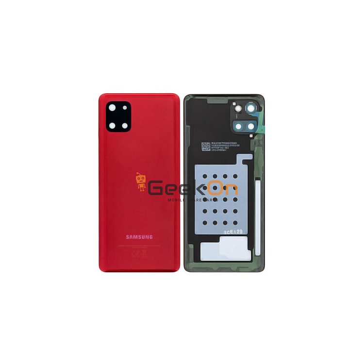 Γνήσιο Πίσω Καπάκι με Τζαμάκι Κάμερας για Samsung Galaxy Note 10 Lite N770F GH82-21972C Aura Red (Service Pack)