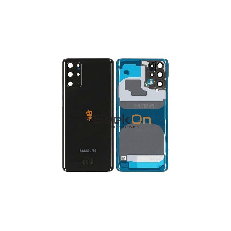 Γνήσιο Πίσω Καπάκι με Τζαμάκι Κάμερας για Samsung Galaxy S20 Plus 4G G985F GH82-22032A Cosmic Black (Service Pack)
