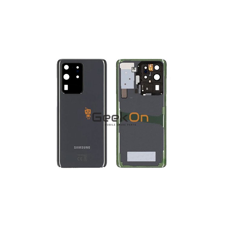 Γνήσιο Πίσω Καπάκι με Τζαμάκι Κάμερας για Samsung Galaxy S20 Ultra G988F GH82-22217B Grey (Service Pack)