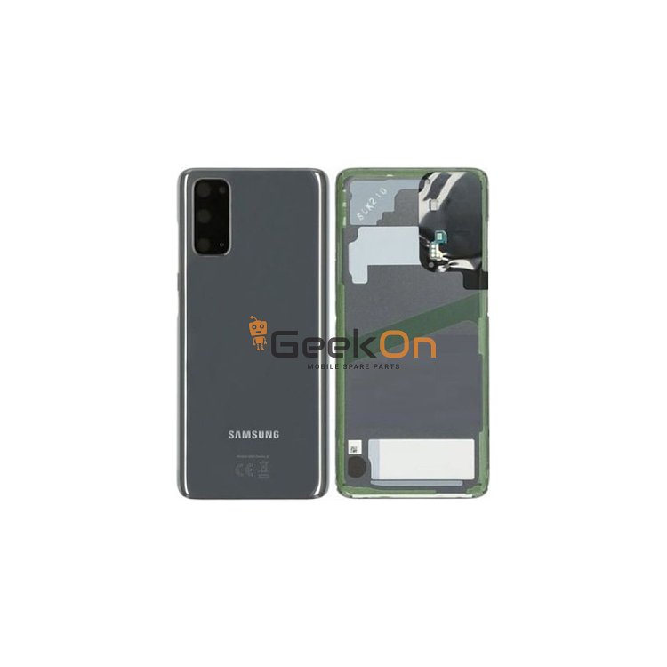 Γνήσιο Πίσω Καπάκι με Τζαμάκι Κάμερας για Samsung Galaxy S20 5G G981B GH82-21576A Grey (Service Pack)