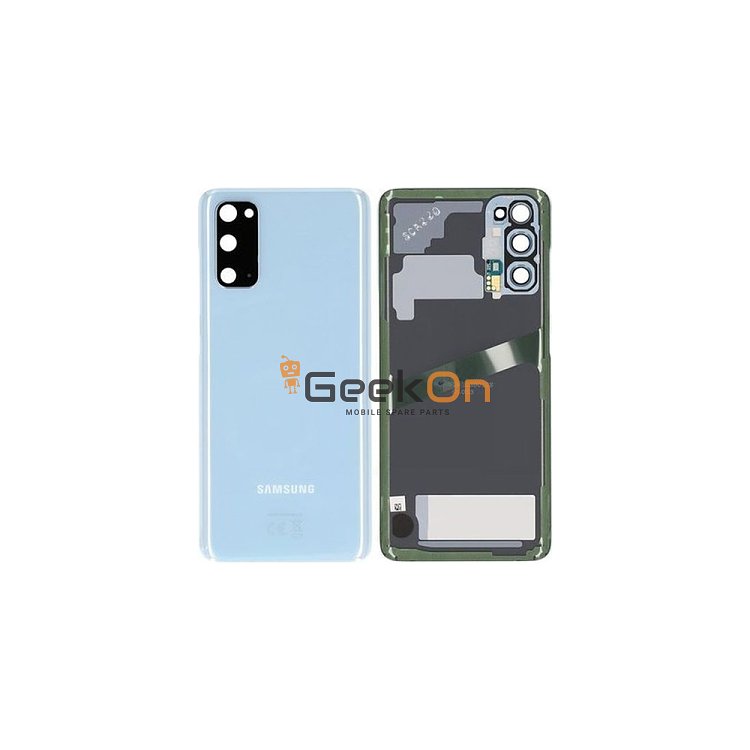 Γνήσιο Πίσω Καπάκι με Τζαμάκι Κάμερας για Samsung Galaxy S20 5G G981B GH82-21576D Blue (Service Pack)