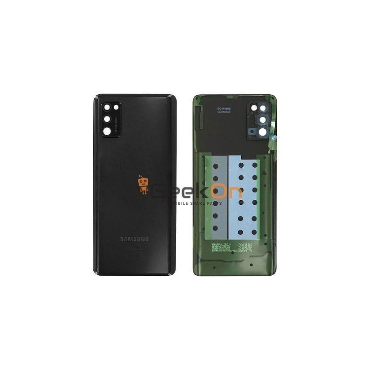 Γνήσιο Πίσω Καπάκι με Τζαμάκι Κάμερας για Samsung Galaxy A41 A415F GH82-22585A Black (Service Pack)