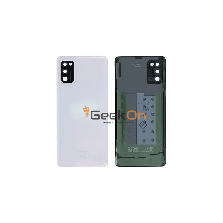 Γνήσιο Πίσω Καπάκι με Τζαμάκι Κάμερας για Samsung Galaxy A41 A415F GH82-22585C White (Service Pack)