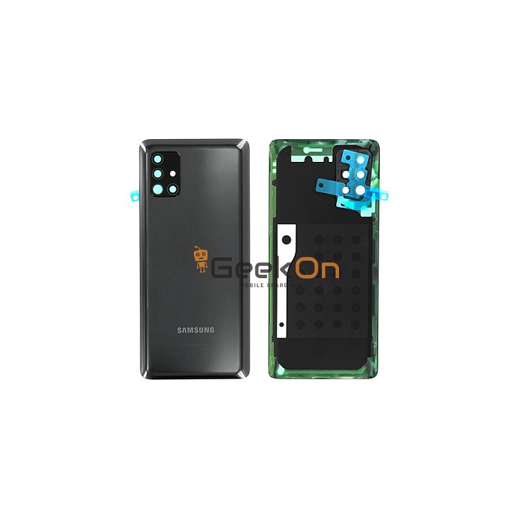 Γνήσιο Πίσω Καπάκι με Τζαμάκι Κάμερας για Samsung Galaxy A51 5G A516 GH82-22938A Black (Service Pack)