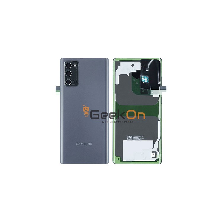 Γνήσιο Πίσω Καπάκι με Τζαμάκι Κάμερας για Samsung Galaxy Note 20 5G N981 GH82-23299A Grey (Service Pack)