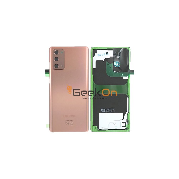 Γνήσιο Πίσω Καπάκι με Τζαμάκι Κάμερας για Samsung Galaxy Note 20 5G N981 GH82-23299B Bronze (Service Pack)