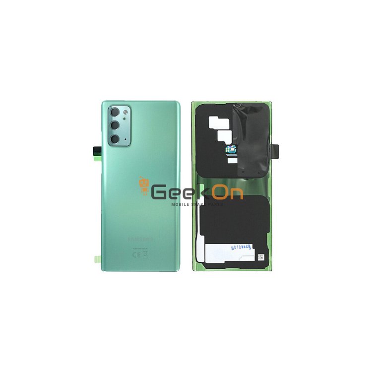 Γνήσιο Πίσω Καπάκι με Τζαμάκι Κάμερας για Samsung Galaxy Note 20 5G N981 GH82-23299C Green (Service Pack)