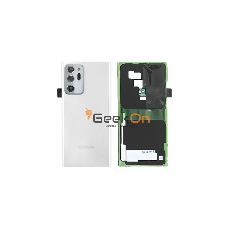 Γνήσιο Πίσω Καπάκι με Τζαμάκι Κάμερας για Samsung Galaxy Note 20 Ultra 5G N986 GH82-23281C White (Service Pack)