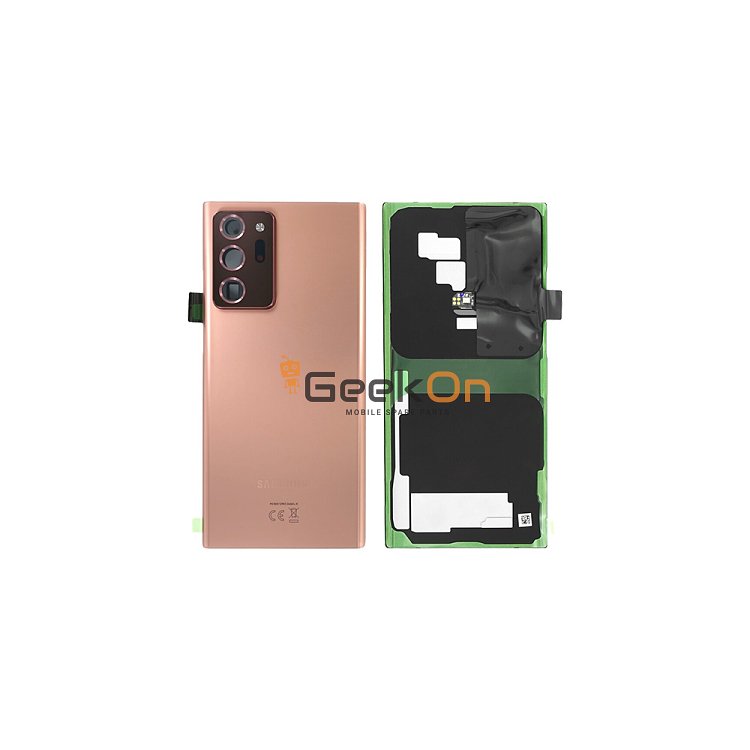 Γνήσιο Πίσω Καπάκι με Τζαμάκι Κάμερας για Samsung Galaxy Note 20 Ultra 5G N986 GH82-23281D Bronze (Service Pack)