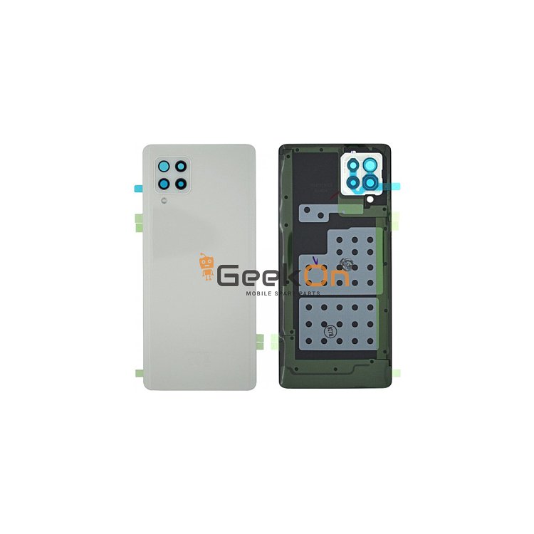 Γνήσιο Πίσω Καπάκι με Τζαμάκι Κάμερας για Samsung Galaxy A42 5G A426 GH82-24378B White (Service Pack)